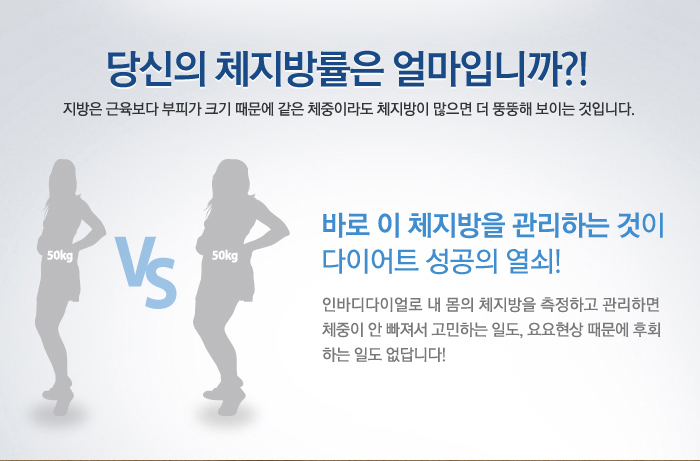 간편한 사용과 빠른 측정시간, 심플한 결과화면